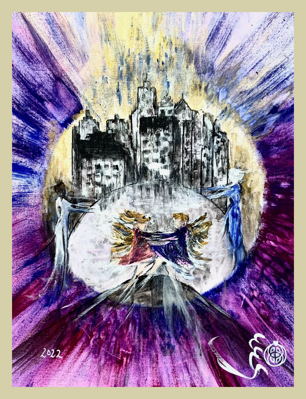 Violettes Energiebild